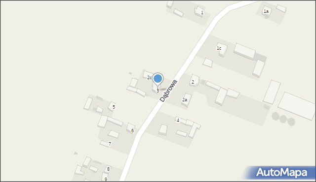 Dąbrowa, Dąbrowa, 3, mapa Dąbrowa