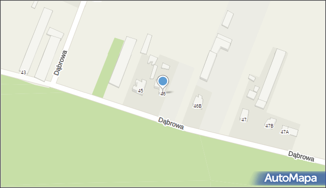 Dąbrowa, Dąbrowa, 46, mapa Dąbrowa