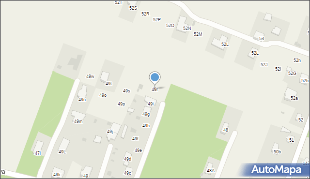 Dąbrowa, Dąbrowa, 49r, mapa Dąbrowa