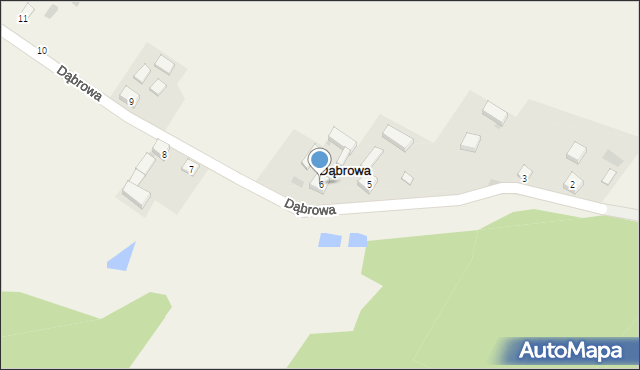 Dąbrowa, Dąbrowa, 6, mapa Dąbrowa