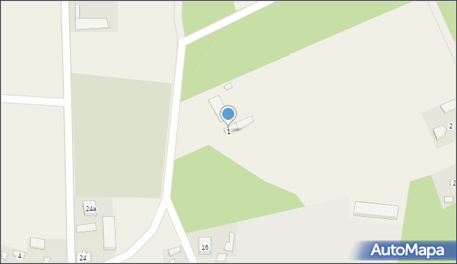 Dąbrowa, Dąbrowa, 1, mapa Dąbrowa