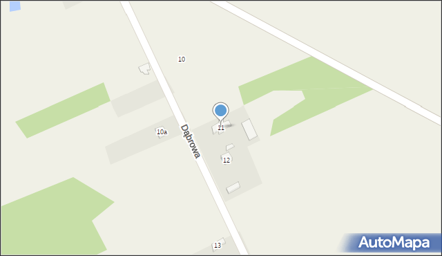 Dąbrowa, Dąbrowa, 11, mapa Dąbrowa