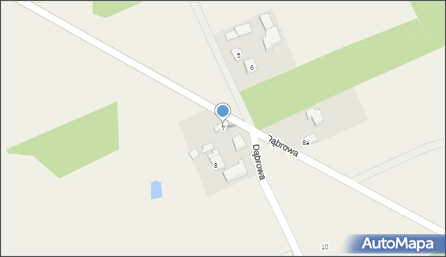 Dąbrowa, Dąbrowa, 7, mapa Dąbrowa