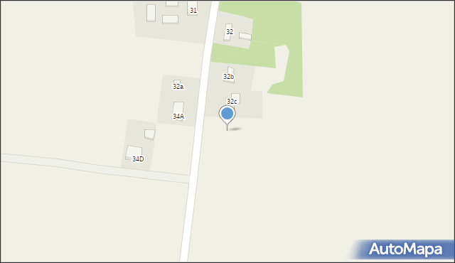 Dąbrowa, Dąbrowa, 32d, mapa Dąbrowa