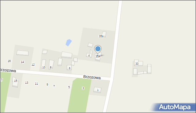 Dąbrowa, Dąbrowa, 35A, mapa Dąbrowa