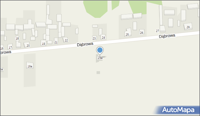 Dąbrowa, Dąbrowa, 23a, mapa Dąbrowa