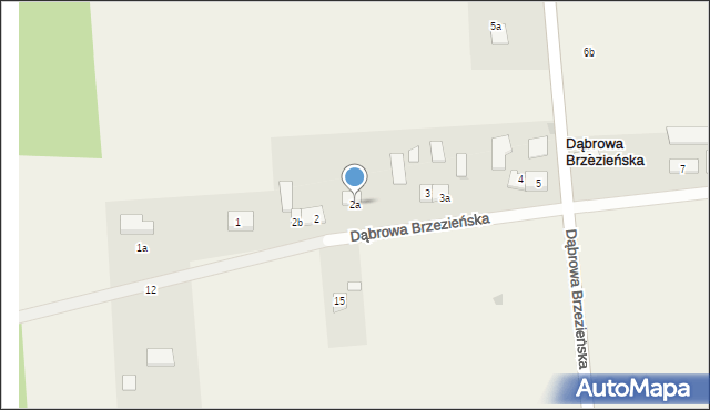 Dąbrowa Brzezieńska, Dąbrowa Brzezieńska, 2a, mapa Dąbrowa Brzezieńska