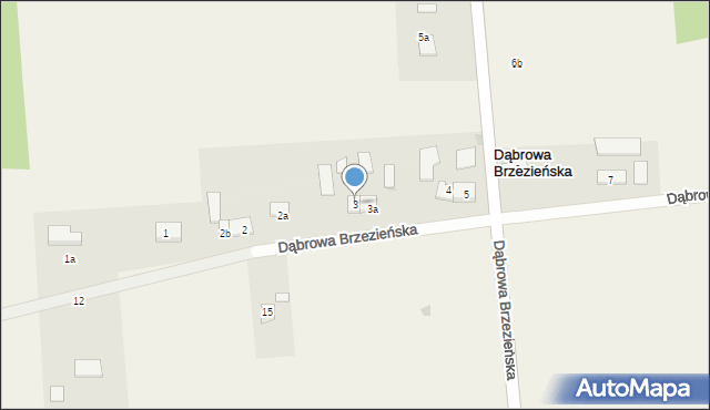Dąbrowa Brzezieńska, Dąbrowa Brzezieńska, 3, mapa Dąbrowa Brzezieńska