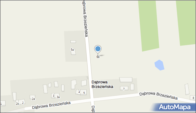 Dąbrowa Brzezieńska, Dąbrowa Brzezieńska, 6b, mapa Dąbrowa Brzezieńska