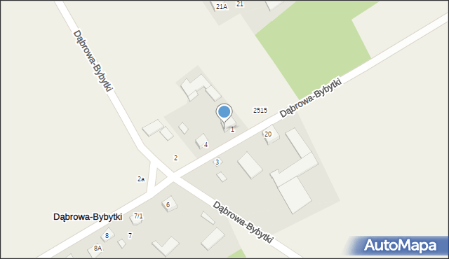 Dąbrowa-Bybytki, Dąbrowa-Bybytki, 1/1, mapa Dąbrowa-Bybytki