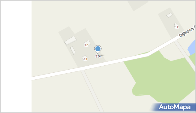 Dąbrowa-Bybytki, Dąbrowa-Bybytki, 12A, mapa Dąbrowa-Bybytki