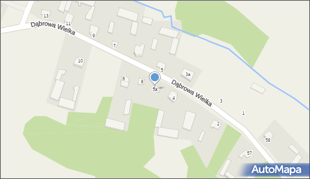 Dąbrowa-Cherubiny, Dąbrowa-Cherubiny, 5a, mapa Dąbrowa-Cherubiny