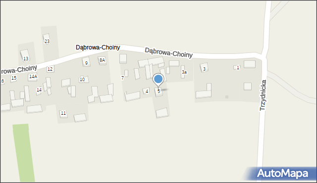Dąbrowa-Choiny, Dąbrowa-Choiny, 5, mapa Dąbrowa-Choiny