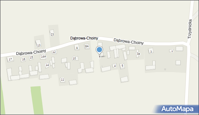 Dąbrowa-Choiny, Dąbrowa-Choiny, 7, mapa Dąbrowa-Choiny