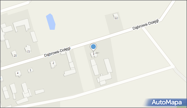 Dąbrowa-Dołęgi, Dąbrowa-Dołęgi, 1, mapa Dąbrowa-Dołęgi