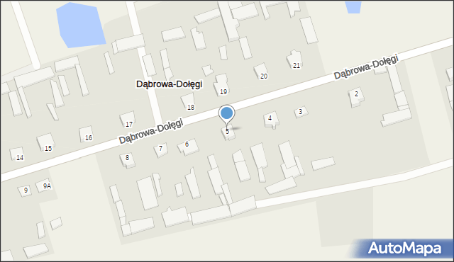 Dąbrowa-Dołęgi, Dąbrowa-Dołęgi, 5, mapa Dąbrowa-Dołęgi