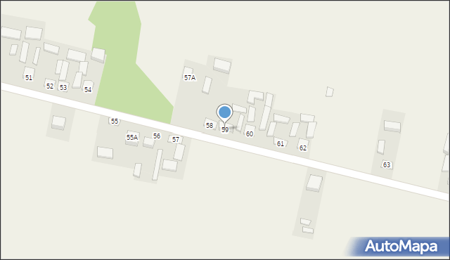 Dąbrowa Dolna, Dąbrowa Dolna, 59, mapa Dąbrowa Dolna