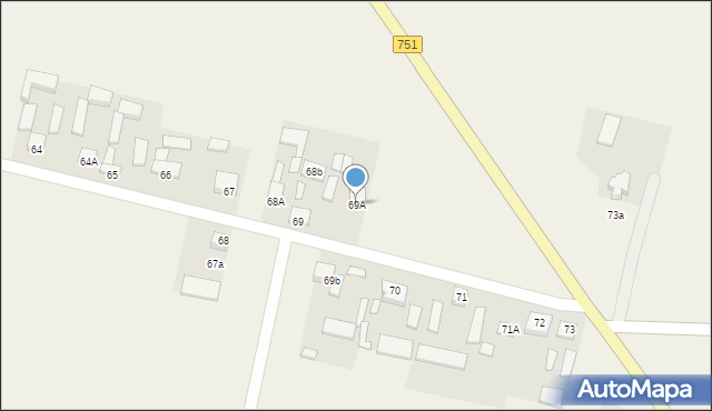 Dąbrowa Dolna, Dąbrowa Dolna, 69A, mapa Dąbrowa Dolna