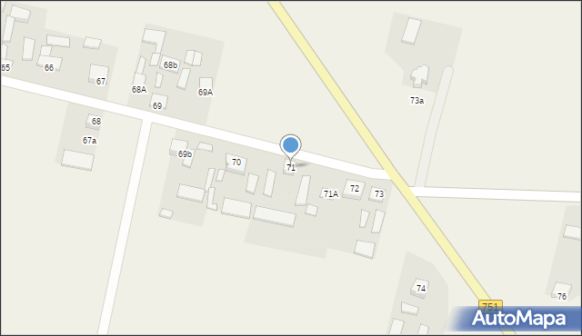 Dąbrowa Dolna, Dąbrowa Dolna, 71, mapa Dąbrowa Dolna