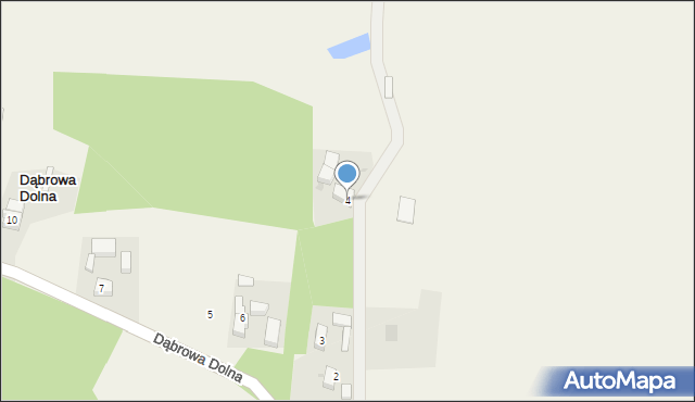 Dąbrowa Dolna, Dąbrowa Dolna, 4, mapa Dąbrowa Dolna