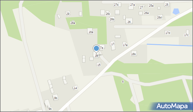 Dąbrowa Duża, Dąbrowa Duża, 16, mapa Dąbrowa Duża