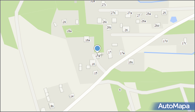 Dąbrowa Duża, Dąbrowa Duża, 17a, mapa Dąbrowa Duża