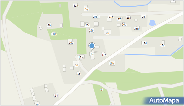 Dąbrowa Duża, Dąbrowa Duża, 17b, mapa Dąbrowa Duża