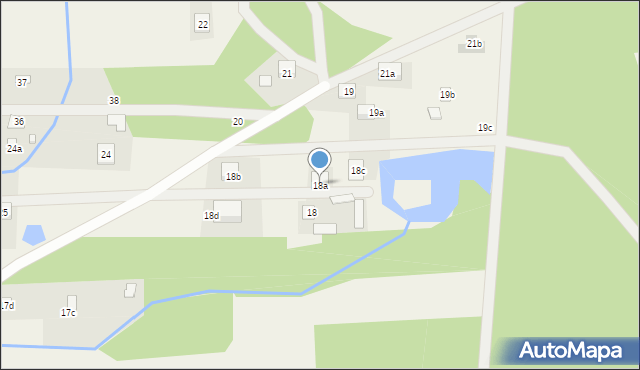 Dąbrowa Duża, Dąbrowa Duża, 18a, mapa Dąbrowa Duża