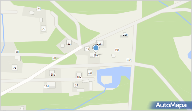 Dąbrowa Duża, Dąbrowa Duża, 19a, mapa Dąbrowa Duża