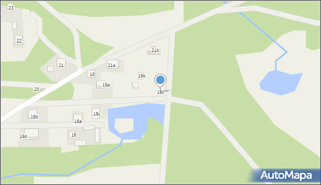 Dąbrowa Duża, Dąbrowa Duża, 19c, mapa Dąbrowa Duża