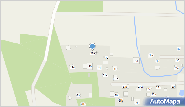 Dąbrowa Duża, Dąbrowa Duża, 32a, mapa Dąbrowa Duża