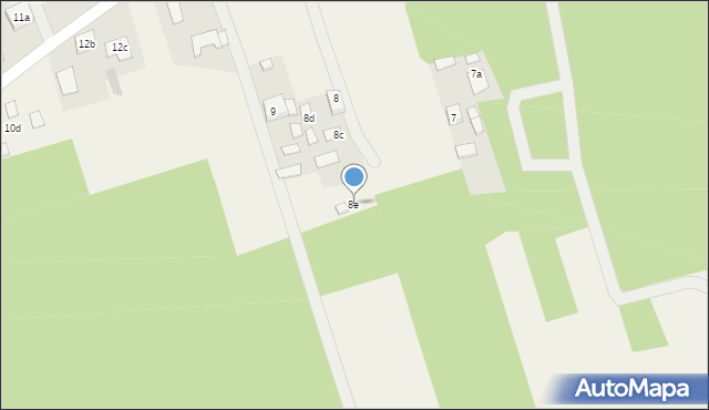 Dąbrowa Duża, Dąbrowa Duża, 8e, mapa Dąbrowa Duża