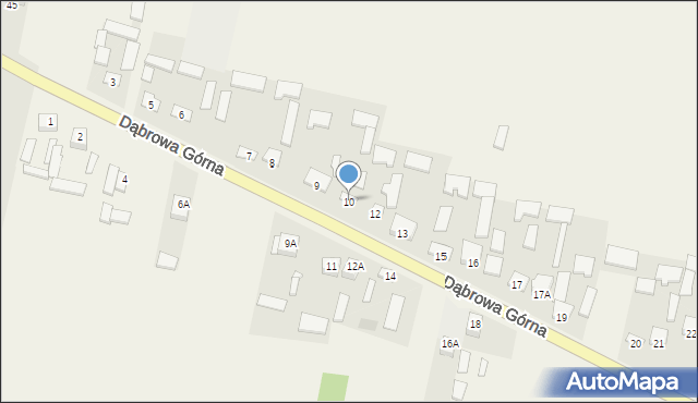 Dąbrowa Górna, Dąbrowa Górna, 10, mapa Dąbrowa Górna