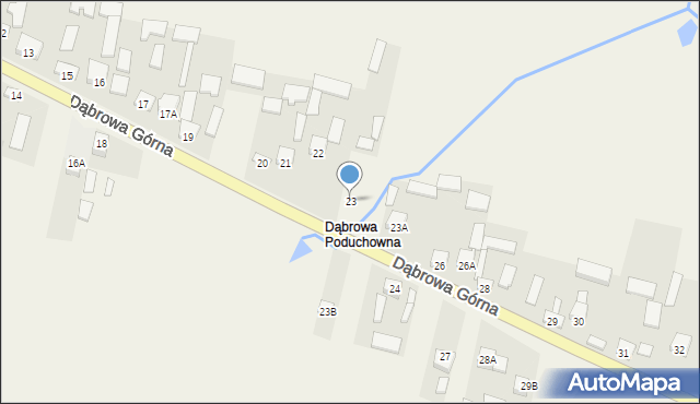 Dąbrowa Górna, Dąbrowa Górna, 23, mapa Dąbrowa Górna