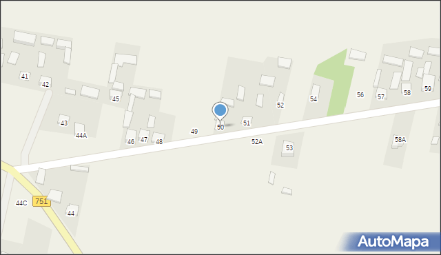 Dąbrowa Górna, Dąbrowa Górna, 50, mapa Dąbrowa Górna