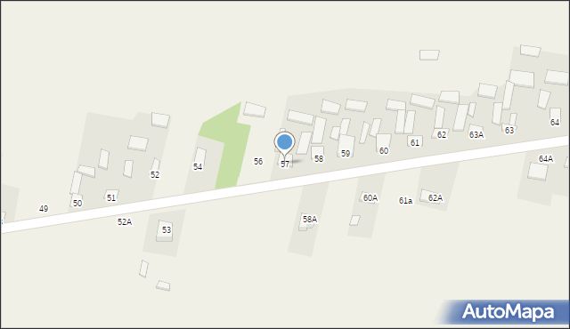 Dąbrowa Górna, Dąbrowa Górna, 57, mapa Dąbrowa Górna