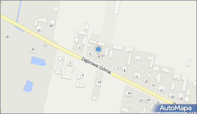 Dąbrowa Górna, Dąbrowa Górna, 6, mapa Dąbrowa Górna