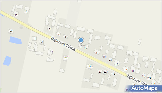 Dąbrowa Górna, Dąbrowa Górna, 7, mapa Dąbrowa Górna