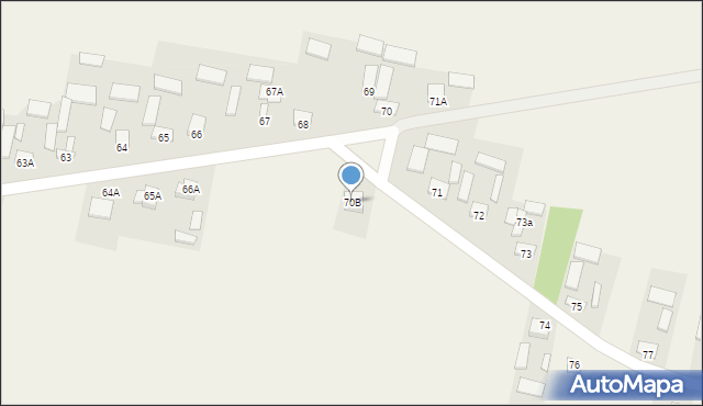 Dąbrowa Górna, Dąbrowa Górna, 70B, mapa Dąbrowa Górna