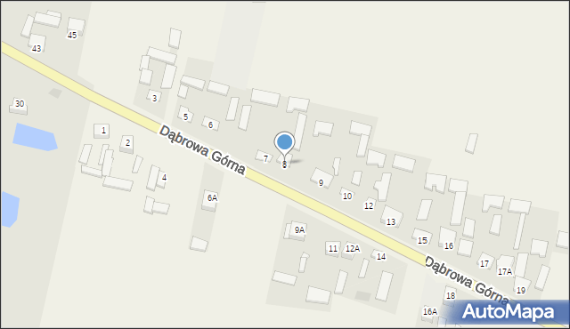 Dąbrowa Górna, Dąbrowa Górna, 8, mapa Dąbrowa Górna