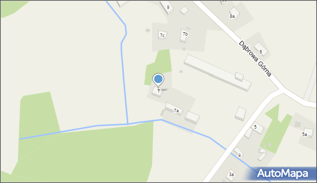 Dąbrowa Górna, Dąbrowa Górna, 7, mapa Dąbrowa Górna