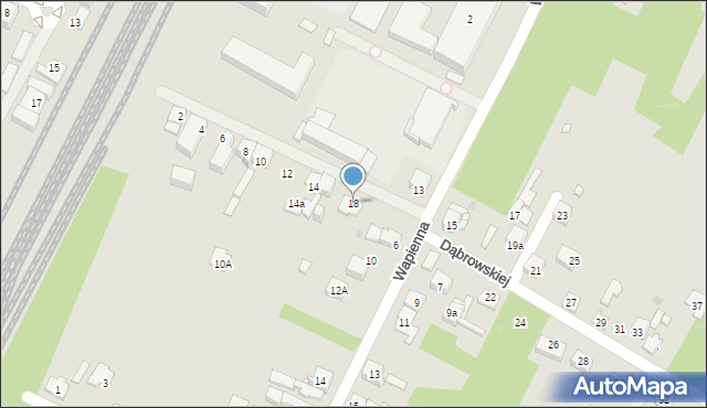 Dąbrowa Górnicza, Dąbrowskiej Marii, 18, mapa Dąbrowa Górnicza