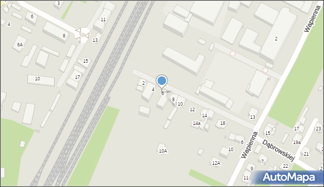 Dąbrowa Górnicza, Dąbrowskiej Marii, 6, mapa Dąbrowa Górnicza