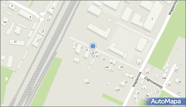 Dąbrowa Górnicza, Dąbrowskiej Marii, 8, mapa Dąbrowa Górnicza