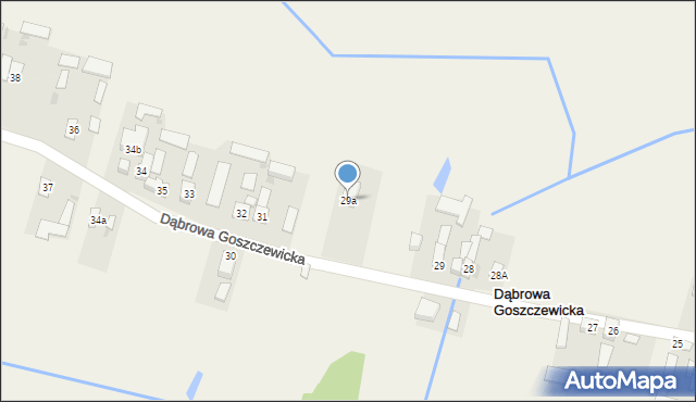 Dąbrowa Goszczewicka, Dąbrowa Goszczewicka, 29a, mapa Dąbrowa Goszczewicka