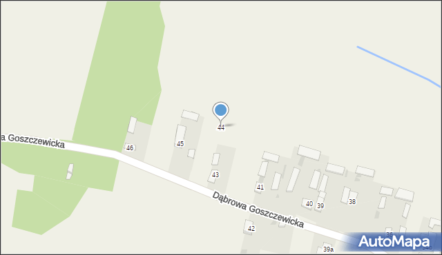 Dąbrowa Goszczewicka, Dąbrowa Goszczewicka, 44, mapa Dąbrowa Goszczewicka