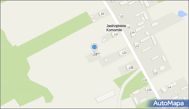 Dąbrowa Jastrzębska, Dąbrowa Jastrzębska, 11B, mapa Dąbrowa Jastrzębska