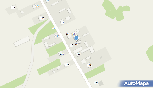 Dąbrowa Jastrzębska, Dąbrowa Jastrzębska, 16, mapa Dąbrowa Jastrzębska