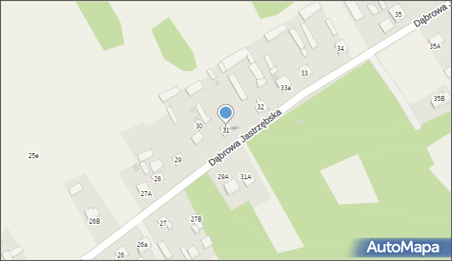 Dąbrowa Jastrzębska, Dąbrowa Jastrzębska, 31b, mapa Dąbrowa Jastrzębska