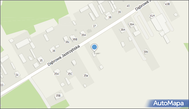 Dąbrowa Jastrzębska, Dąbrowa Jastrzębska, 35g, mapa Dąbrowa Jastrzębska